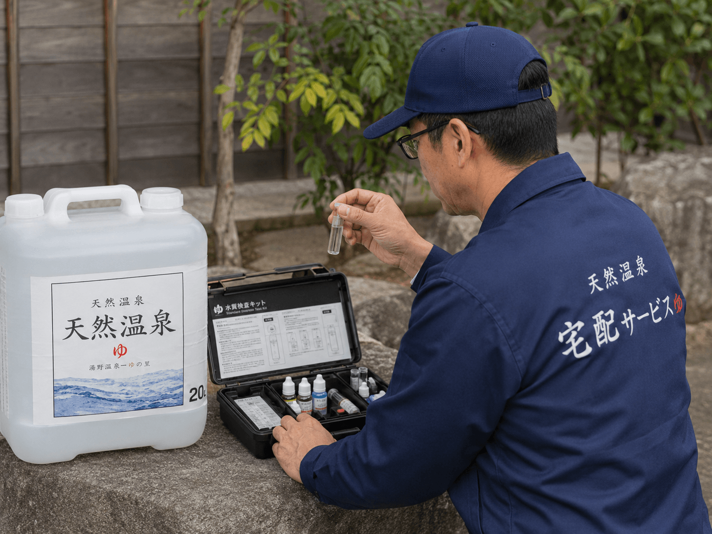 到着後・その場で水質検査